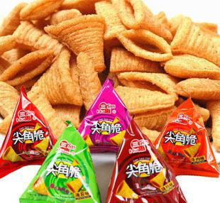 三惠尖角脆 五種口味妙脆角，休閑零食新選擇，膨化食品整箱批發(fā)指南